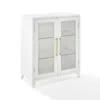 Crosley Brands Roarke Stackable Glass Door Kitchen Pantry Storage Cabinet