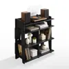 Crosley Brands Soho Record Storage Console Black - Turntable Stand