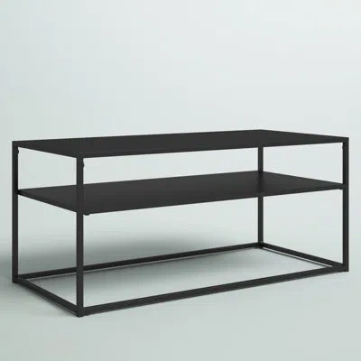 Crosley Braxton Frame Coffee Table With Storage In Black