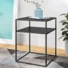 Crosley Braxton Frame End Table With Storage In Black