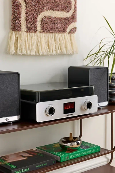 Crosley C92 Bluetooth Record Player & Speakers Shelf System In Black At Urban Outfitters