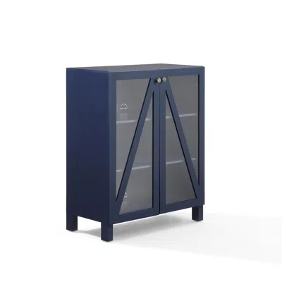 Crosley Cassai Stackable Storage Pantry Navy