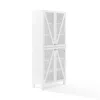 Crosley Cassai Tall Storage Pantry White - 2 Stackable Pantries