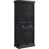 Crosley Cf3103-bk Seaside Kitchen Pantry Cabinet - Distressed Black