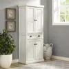 Crosley Cf3103-wh Seaside Kitchen Pantry, Distressed White In White