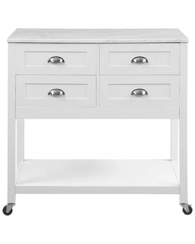 Crosley Connell Kitchen Island/cart In White