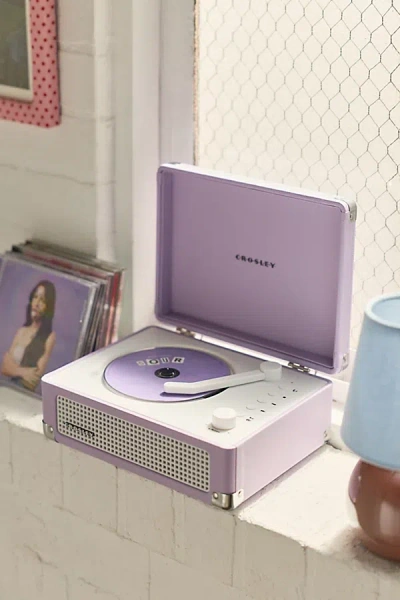 Crosley Cruiser Portable Cd Player In Lavender At Urban Outfitters In Purple