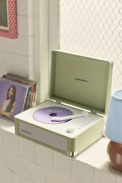 Crosley Cruiser Portable Cd Player In Mint At Urban Outfitters In Green
