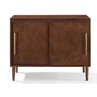 Crosley Everett 2 Door Accent Cabinet In Mahogany