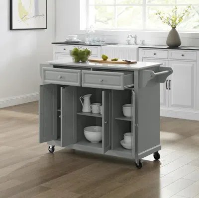Crosley Furniture - Full Size Granite Top Kitchen Cart In Gray
