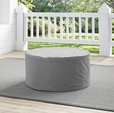 Crosley Furniture - Outdoor Catalina Round Table Furniture Cover In Gray