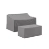 Crosley Furniture 2pc Furniture Cover Set Gray - Loveseat & Coffee Table