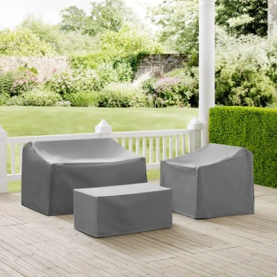 Crosley Furniture 3 Pc Furniture Cover Set In Gray