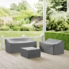 Crosley Furniture 3 Pc Sectional Cover Set