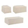 Crosley Furniture 3pc Furniture Cover Set Tan - Loveseat, Chair, & Coffee Table