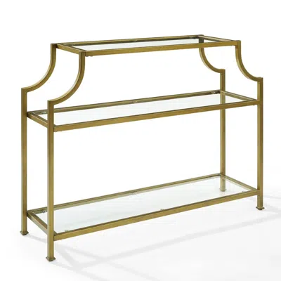Crosley Furniture Aimee Console Table Soft Gold