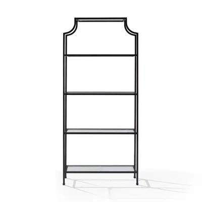 Crosley Furniture Aimee Etagere Oil Rubbed Bronze In Blue