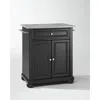 Crosley Furniture Alexandria Granite Top Portable Kitchen Island/cart Black/gray