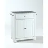 Crosley Furniture Alexandria Granite Top Portable Kitchen Island/cart White/gray