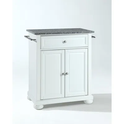 Crosley Furniture Alexandria Granite Top Portable Kitchen Island/cart White/gray