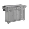 Crosley Furniture Alexandria Stainless Steel Top Kitchen Island/cart In Gray