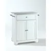 Crosley Furniture Alexandria Stainless Steel Top Portable Kitchen Island/cart White/stainless Steel