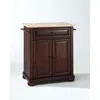 Crosley Furniture Alexandria Wood Top Portable Kitchen Island/cart Mahogany/natural