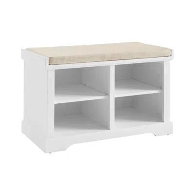 Crosley Furniture Anderson Entryway Storage Bench In White