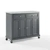 Crosley Furniture Avery Kitchen Cart Distressed Gray