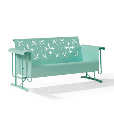 Crosley Furniture Azalea Retro Outdoor Sofa Glider In Green