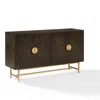 Crosley Furniture Blair Sideboard Dark Brown/gold