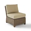 Crosley Furniture Bradenton Outdoor Wicker Sectional Center Chair Sand/weathered Brown
