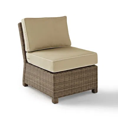 Crosley Furniture Bradenton Outdoor Wicker Sectional Center Chair Sand/weathered Brown
