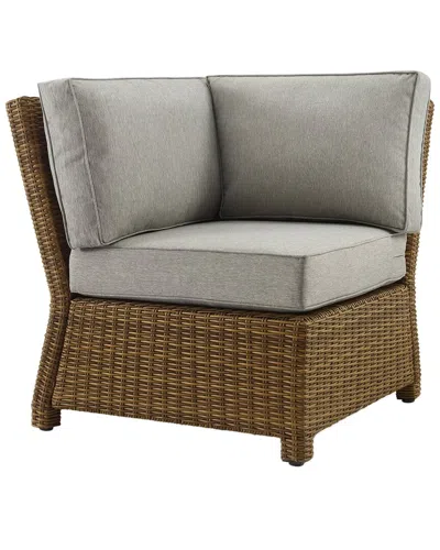 Crosley Furniture Bradenton Outdoor Wicker Sectional Corner Chair In Brown