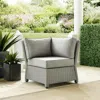 Crosley Furniture Bradenton Outdoor Wicker Sectional Corner Chair Gray/gray