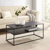 Crosley Furniture Braxton Coffee Table Matte Black