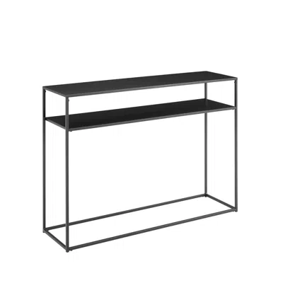 Crosley Furniture Braxton Console Table Matte Black