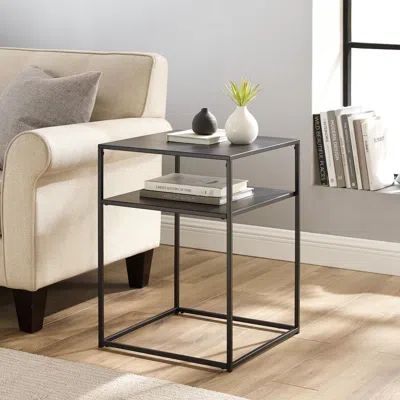 Crosley Furniture Braxton End Table Matte Black