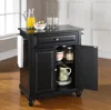 CROSLEY FURNITURE CAMBRIDGE BLACK GRANITE TOP PORTABLE KITCHEN ISLAND/CART