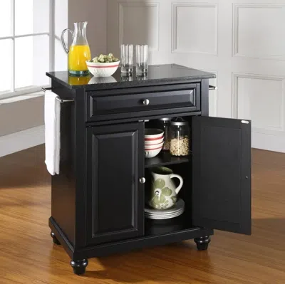 Crosley Furniture Cambridge Black Granite Top Portable Kitchen Island/cart