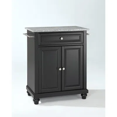 Crosley Furniture Cambridge Granite Top Portable Kitchen Island/cart Black/gray