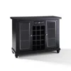 Crosley Furniture Cambridge Sliding Top Bar Cabinet Black