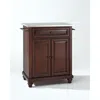 Crosley Furniture Cambridge Stainless Steel Top Portable Kitchen Island/cart Mahogany/stainless Steel