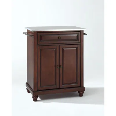 Crosley Furniture Cambridge Stainless Steel Top Portable Kitchen Island/cart Mahogany/stainless Steel