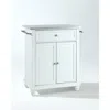 Crosley Furniture Alexandria Stainless Steel Top Portable Kitchen Island/cart White/stainless Steel