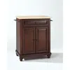 Crosley Furniture Cambridge Wood Top Portable Kitchen Island/cart Mahogany/natural