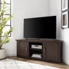 Crosley Furniture Camden 58" Corner Tv Stand Dark Walnut