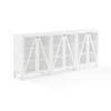 Crosley Furniture Cassai 3-piece Media Sideboard Cabinet Set In White