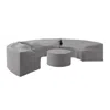 Crosley Furniture Catalina 4pc Outdoor Furniture Cover Set In Gray
