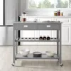 Crosley Furniture Chloe Stainless Steel Top Kitchen Island/cart Gray/stainless Steel